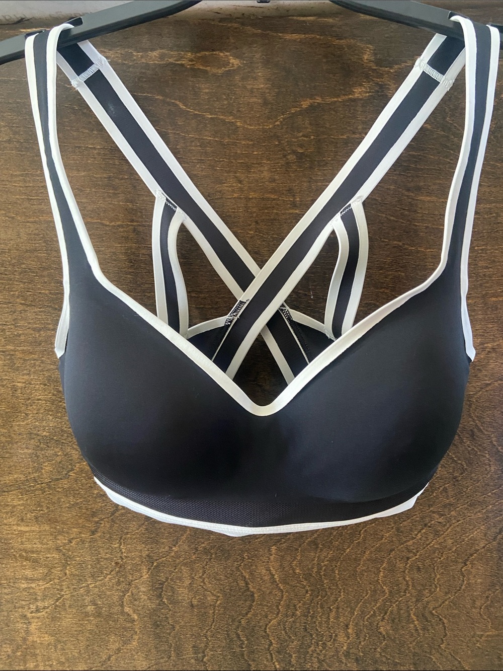 VSX Incredible Max Sports Bra in Black with White Trim & Strappy Back size 34DDD - Picture 7 of 16